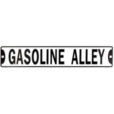 Gasoline Alley 24" x 5" Embossed Metal Street Sign   401208190512